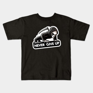 reaper push up never give up Kids T-Shirt